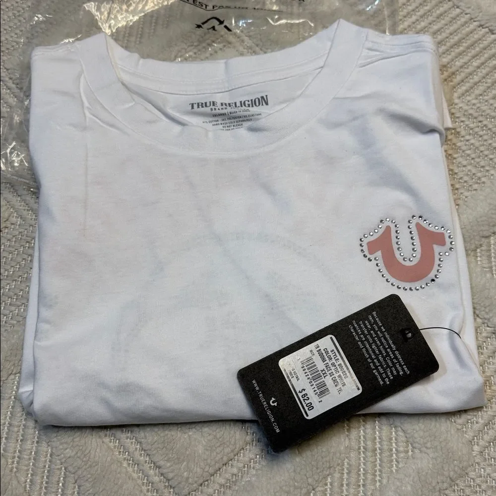 TRUE RELIGION - Optic White Buddha Face Tee